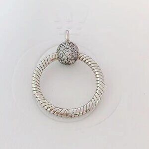 Pandora Moments Small Pavé O Pendant